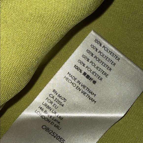 •FREE PEOPLE•NWT GRASSES GREEN “MY OH MY”SMOCK NECKLINE KEYHOLE BLOUSE MEDIUM - Picture 16 of 16